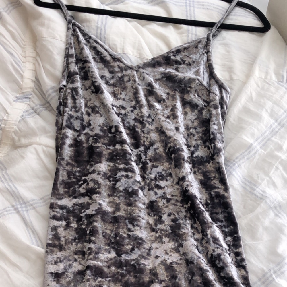 Kendall & Kylie Crushed Velvet Dress